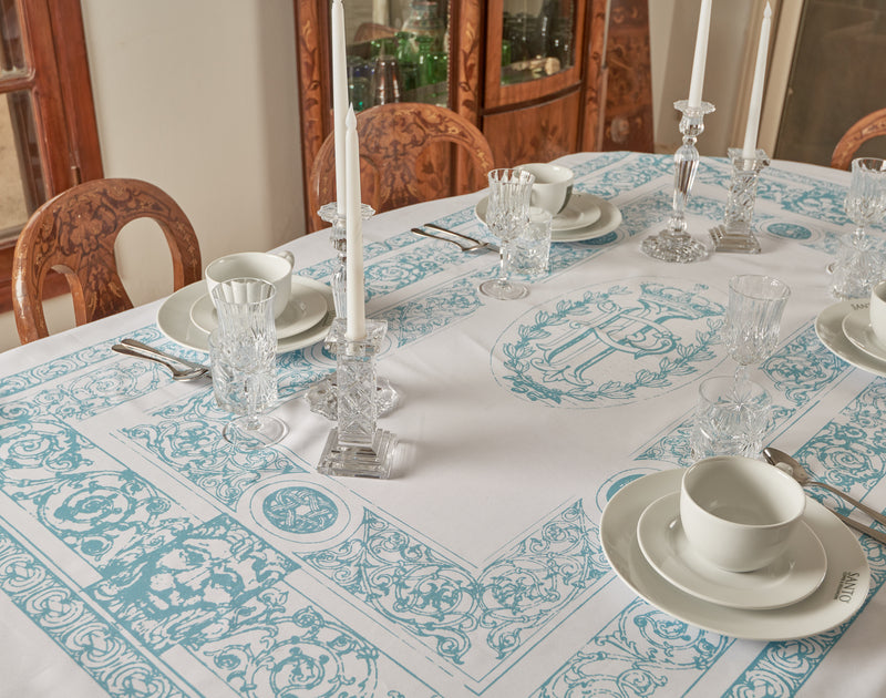 Prince ismail Dining Linen _Blue