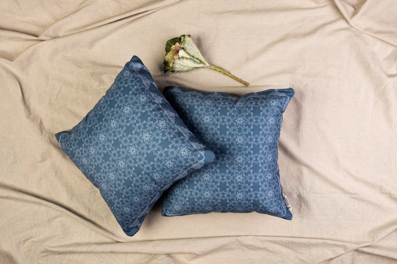 Mamluk Crown cushion_ Petrol