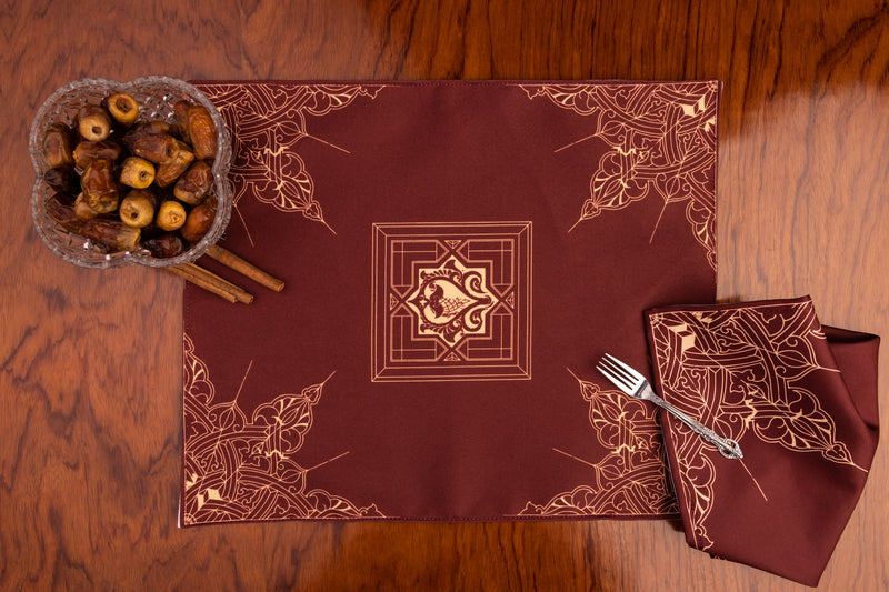 Mamluk Placemat- Burgundy