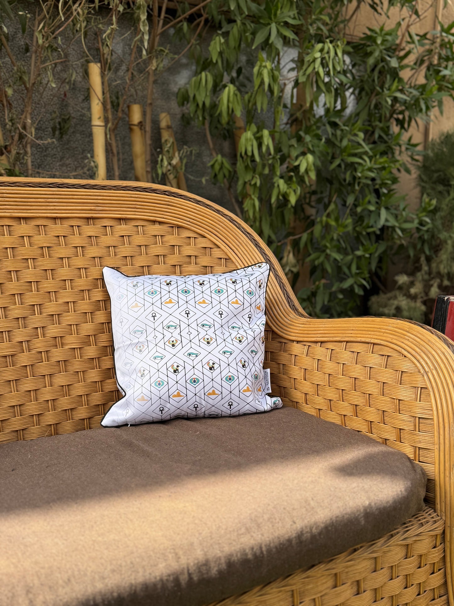 Ancient Egypt Good Luck Symbols- Cushion