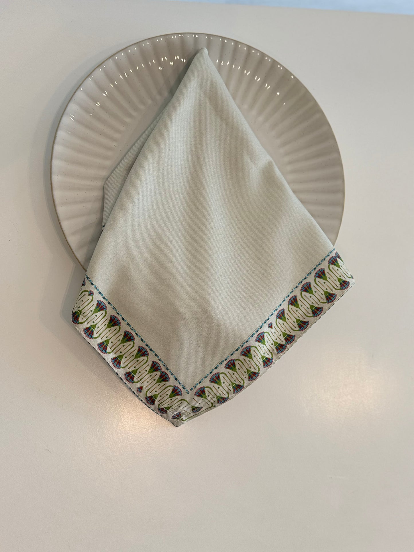 Dining Napkins - Green Lotus