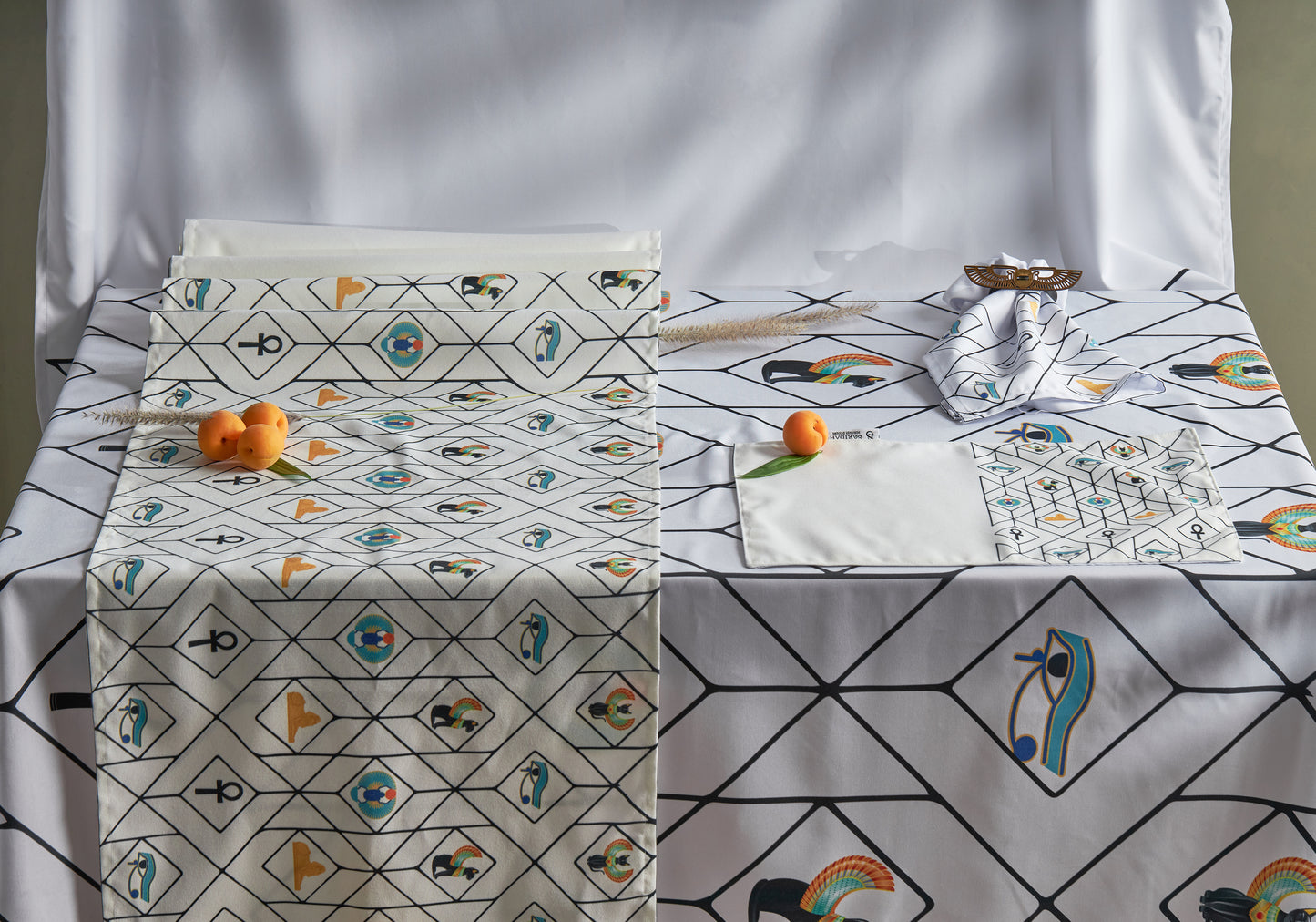 Ancient Egypt Good Luck Symbol- Table linen