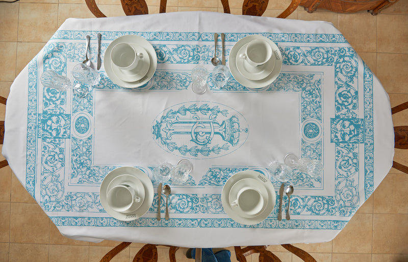 Prince ismail Dining Linen _Blue
