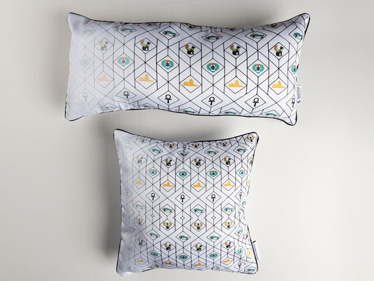 Ancient Egypt Good Luck Symbols- Cushion