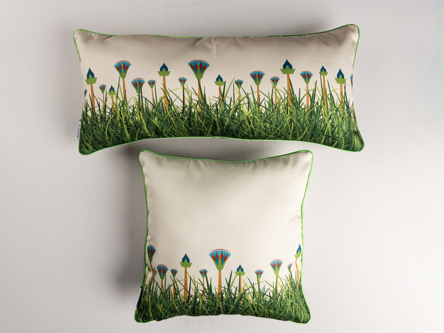 Ancient Egypt Green Lotus- Cushion