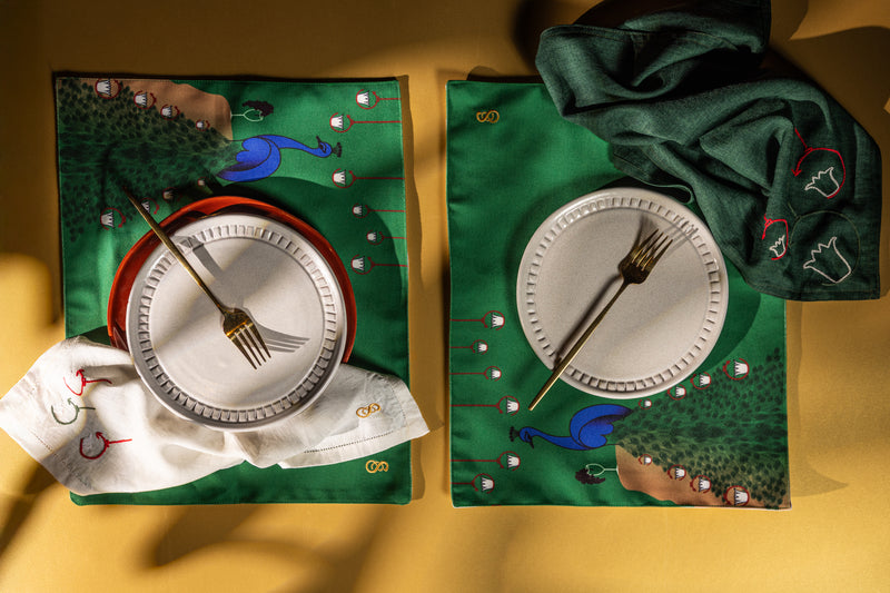 Coptic Art- Peacock Placemat