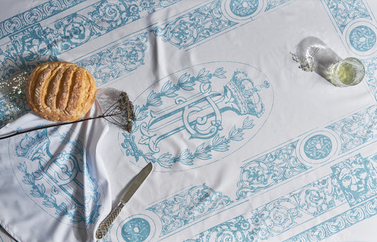 Prince ismail Dining Linen _Blue