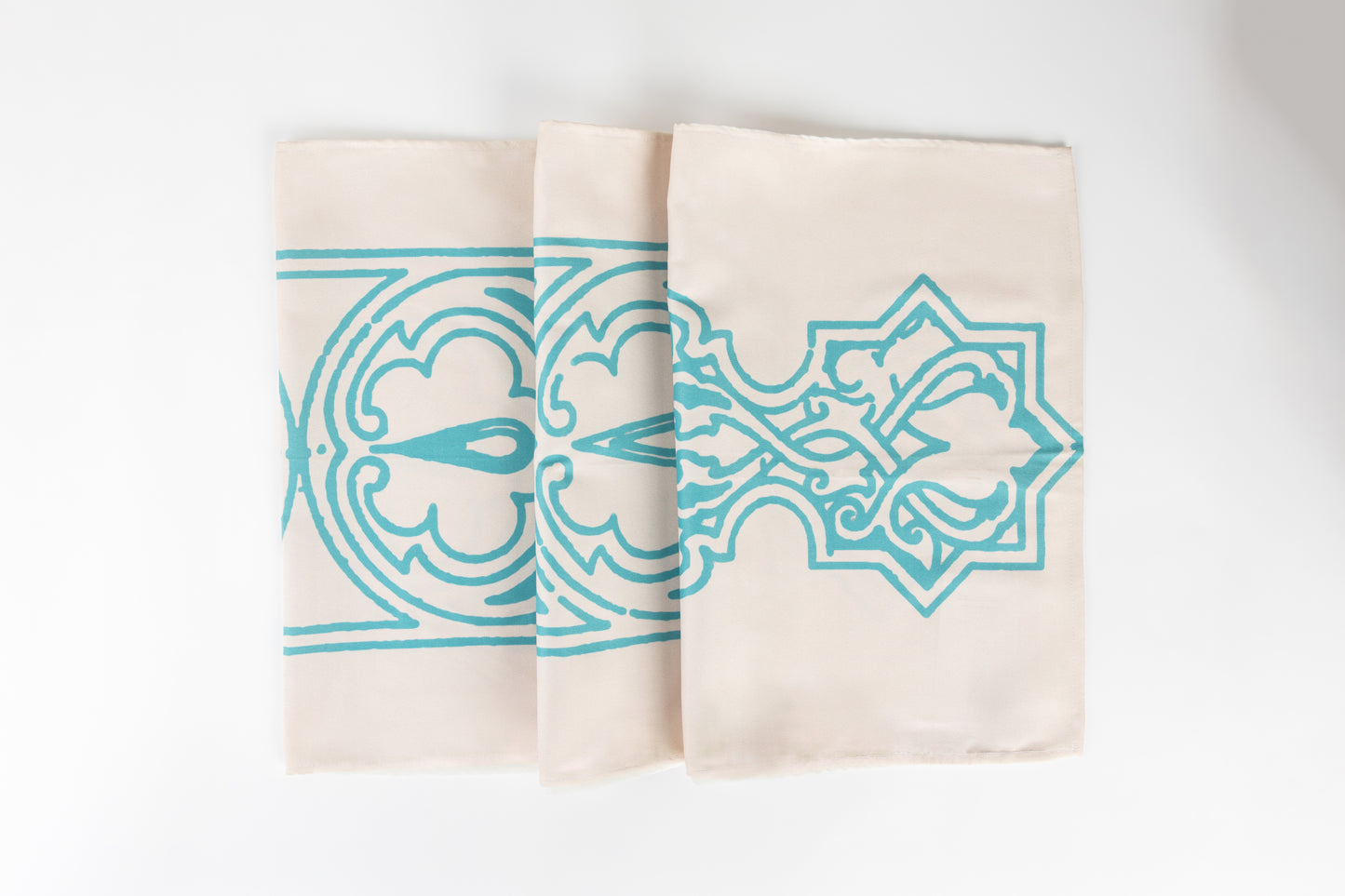 Neo Islamic runner - beige & mint